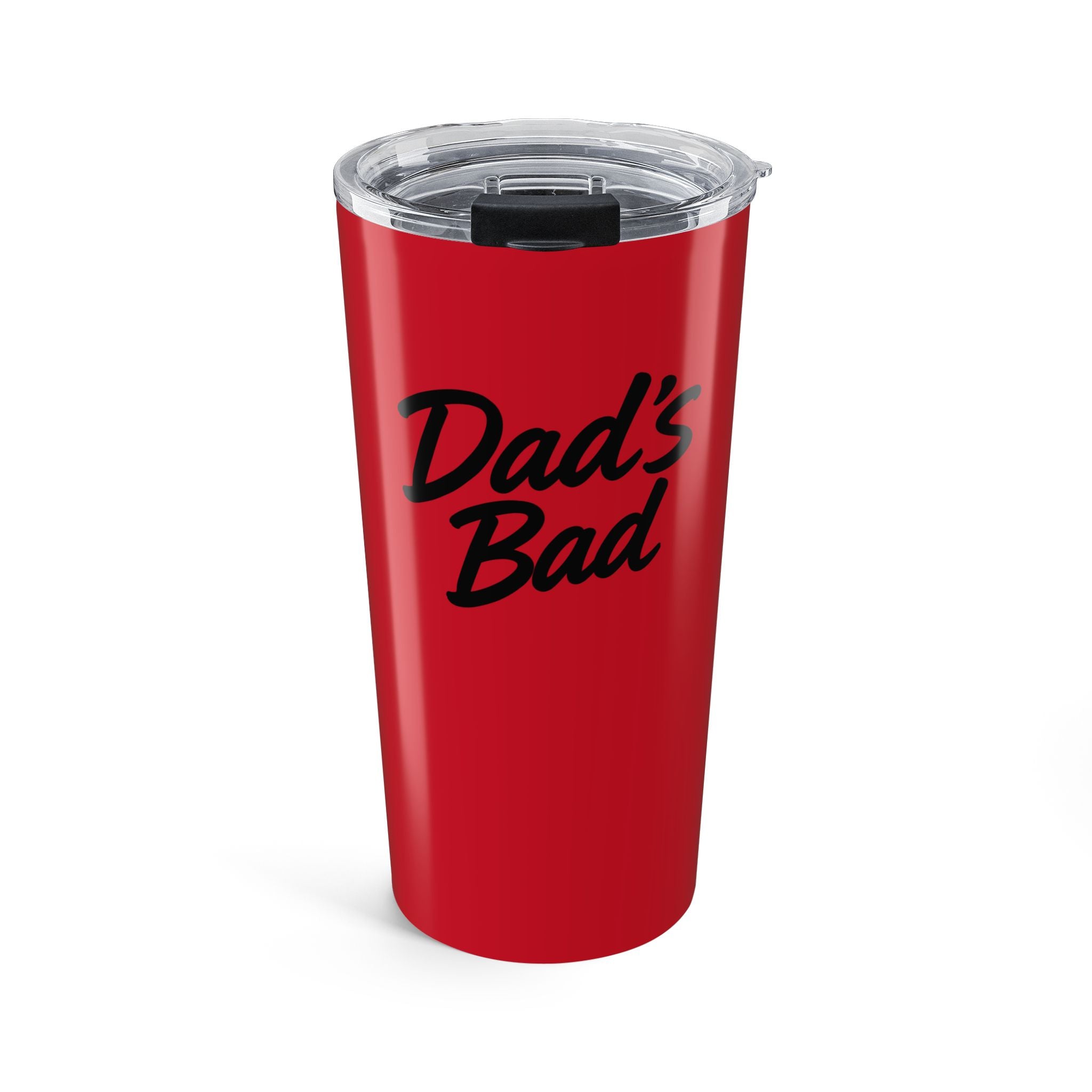 Dad's Bad 20oz Tumbler – Red Insulated Travel Cup for Father's Day & Gifts